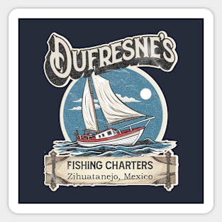 Dufresne's Fishing Charter Vintage Sticker